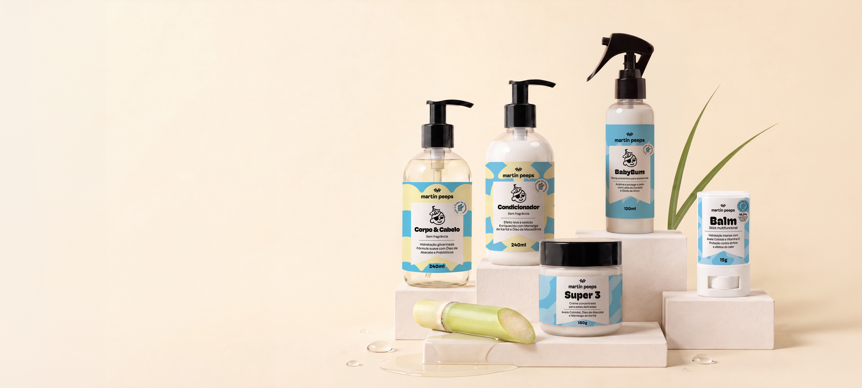 Corpo & Cabelo Martin Peeps — com Esqualano de cana brasileira