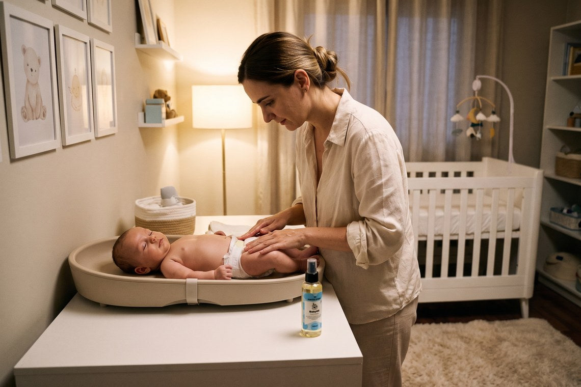 Massagem no bebê para dormir: ritual noturno